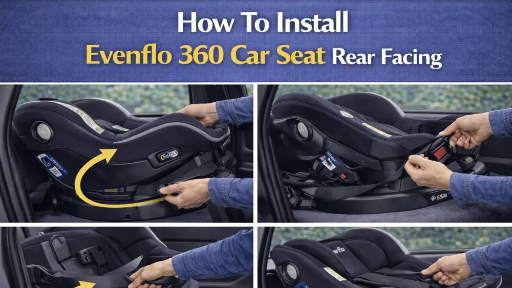 How To Install Evenflo 360 Car Seat Rear Facing