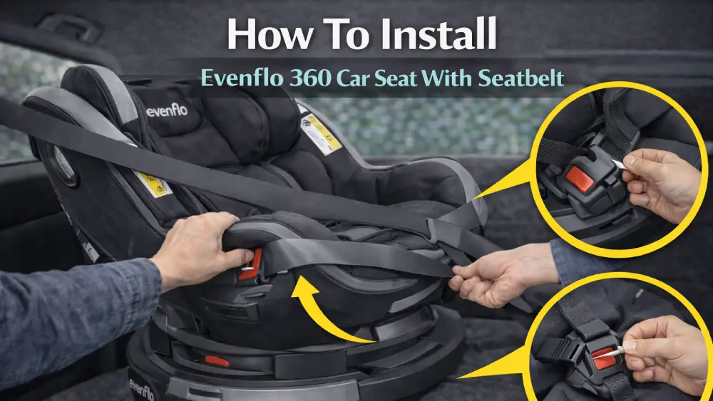 How-To Install Evenflo 360 Car Seat With Seatbelt