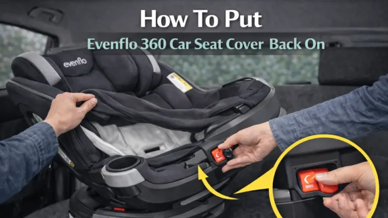 How To Put Evenflo 360 Car Seat Cover Back On