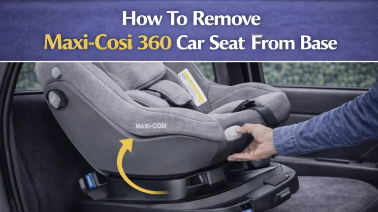 How To Remove Maxi-Cosi 360 Car Seat From Base