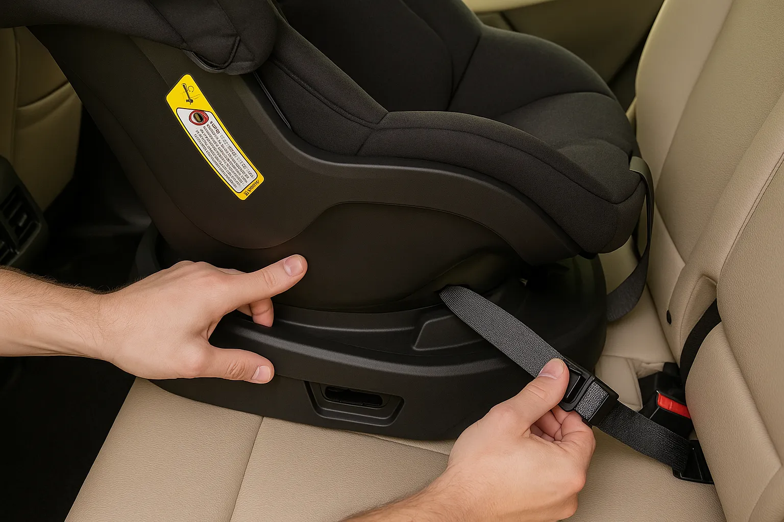 Installation Method #1 Using LATCH (Rear-Facing Mode)