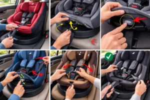 Harness Release Button on the Joie Spin 360