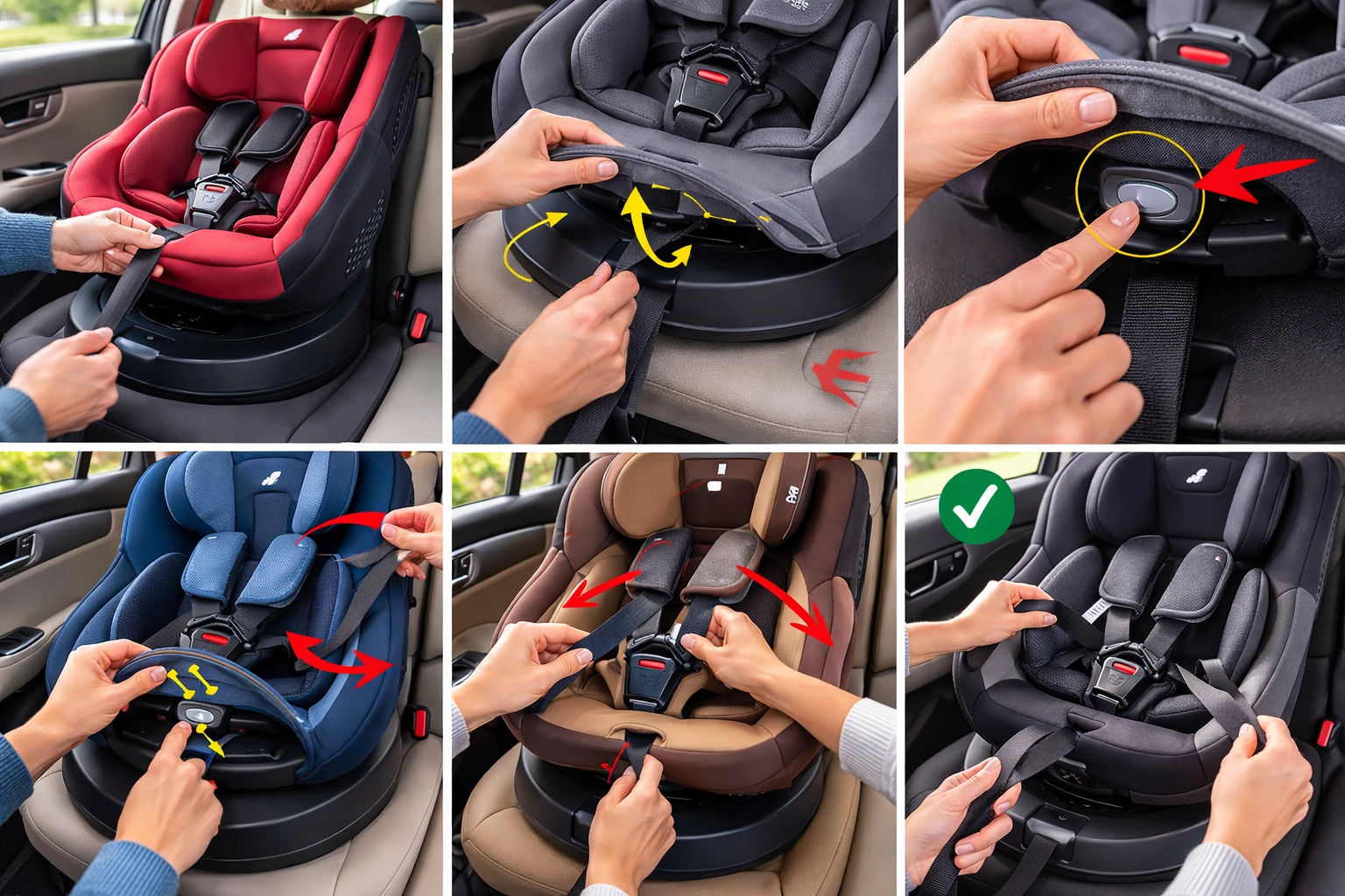 Harness Release Button on the Joie Spin 360