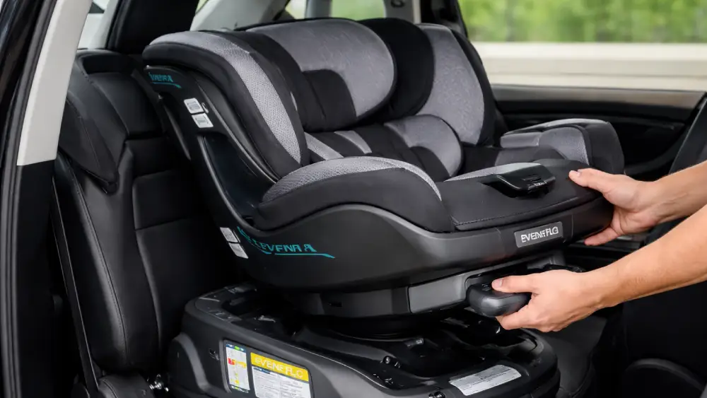 How to Take Evenflo 360 Car Seat Off Base
