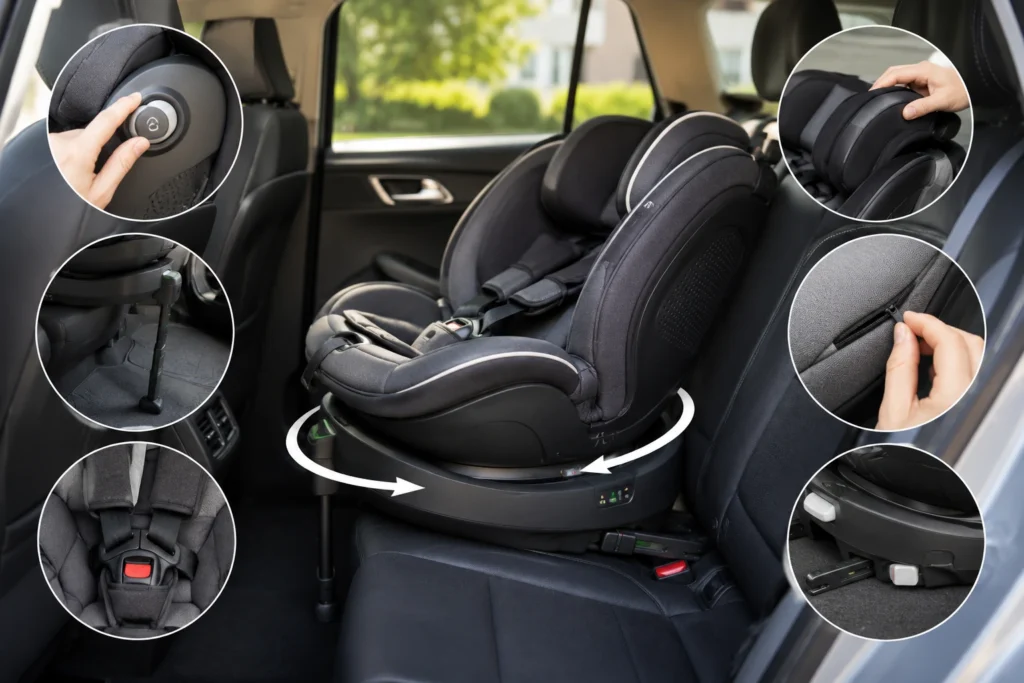 best rotating car seat for compact suv 2