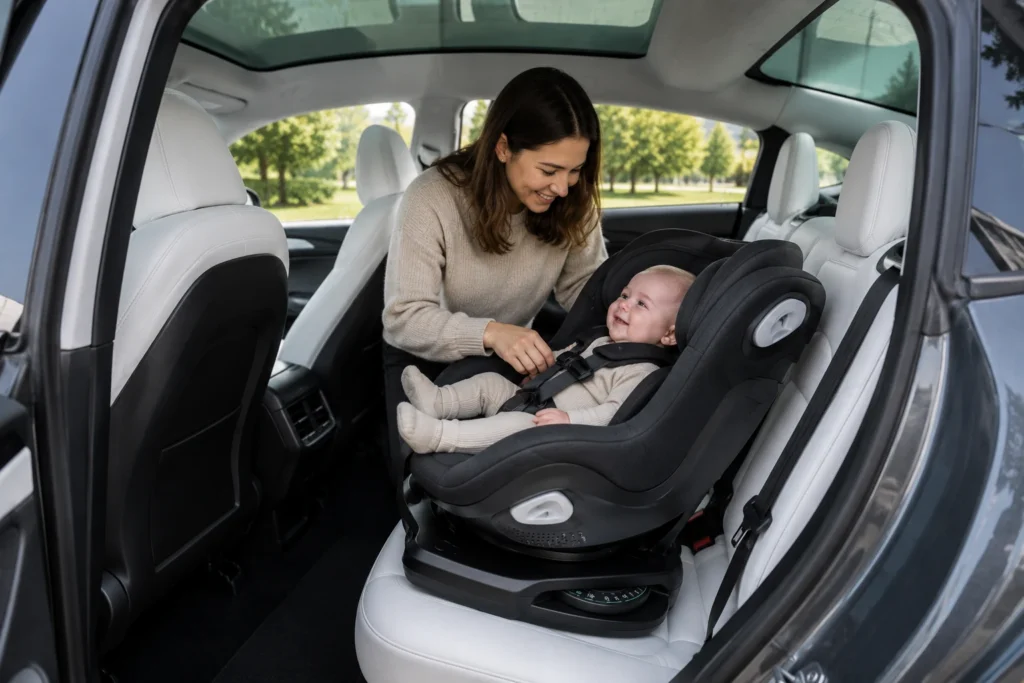 best rotating car seat for tesla model y 3