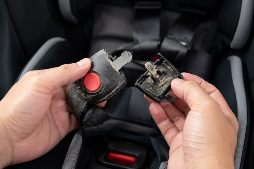 car seat buckle won't release 3