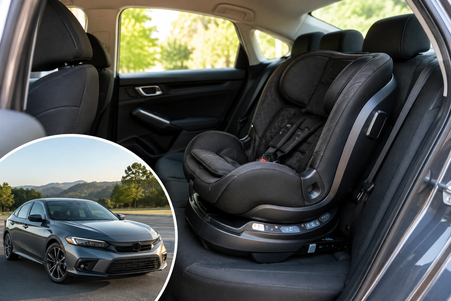 does evenflo revolve fit in honda civic 1