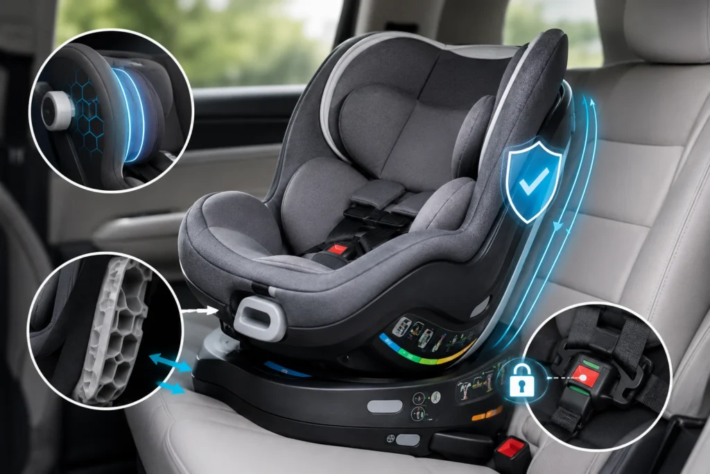 evenflo revolve 360 won't recline 3