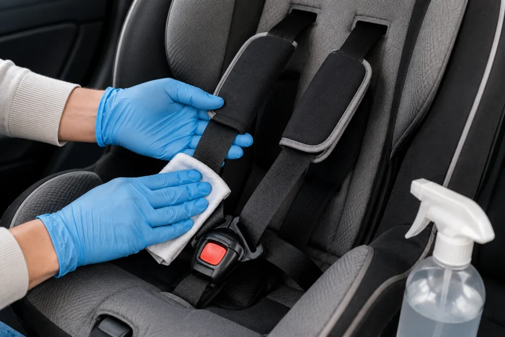 how to disinfect a car seat safely 3