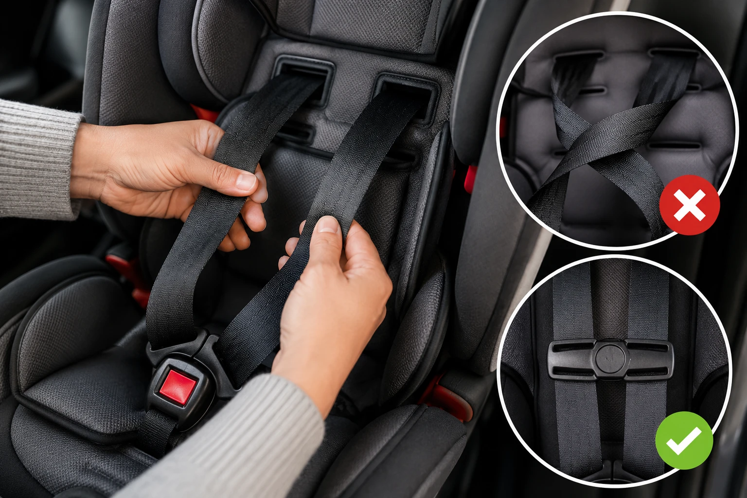 how to fix twisted car seat straps 1