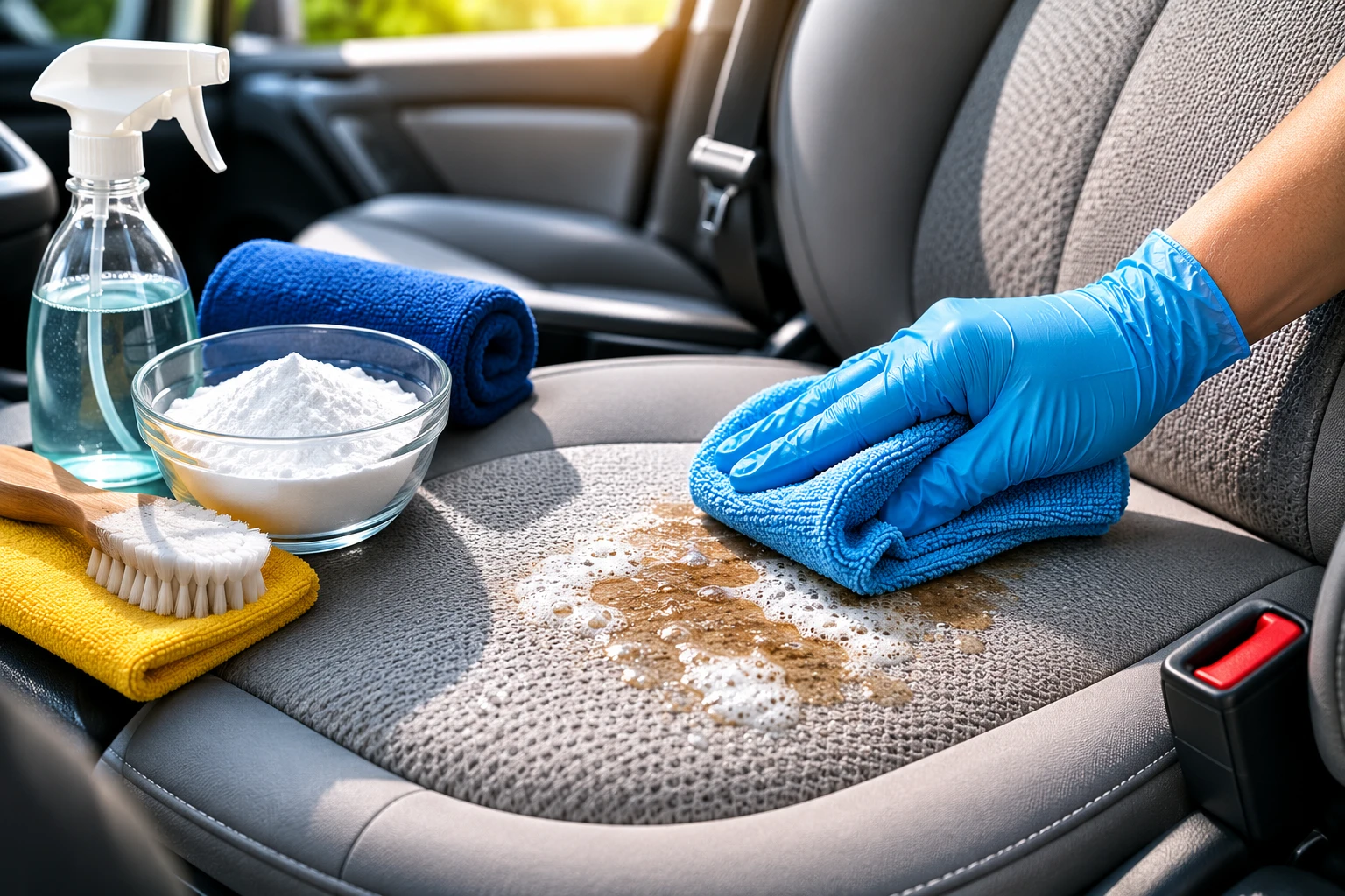 how to remove vomit smell from car seat 1