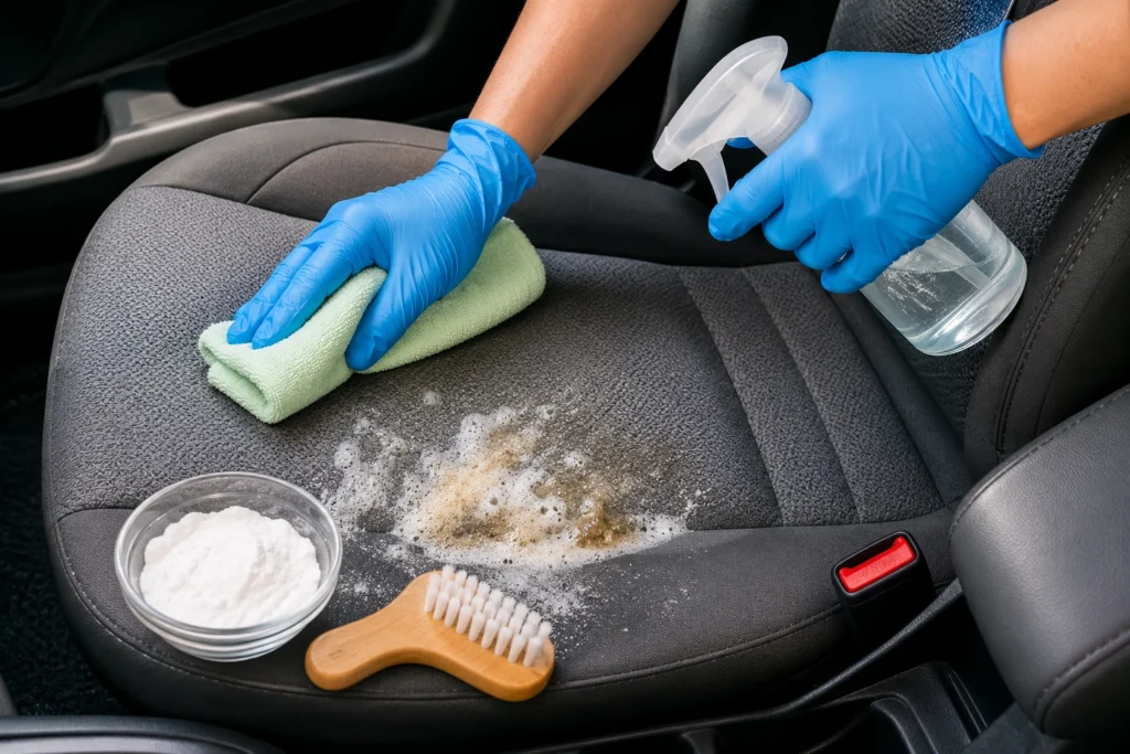 how to remove vomit smell from car seat 2