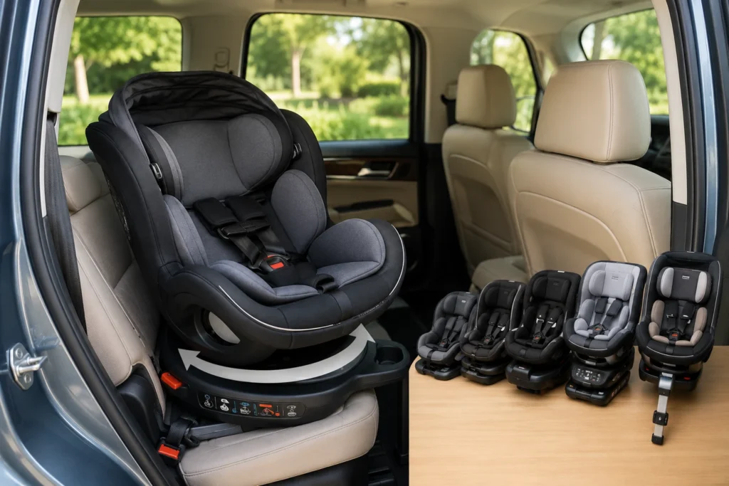 rotating car seat comparison chart 1