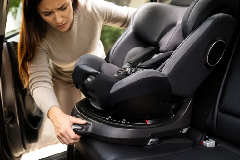 rotating car seat won't lock 1