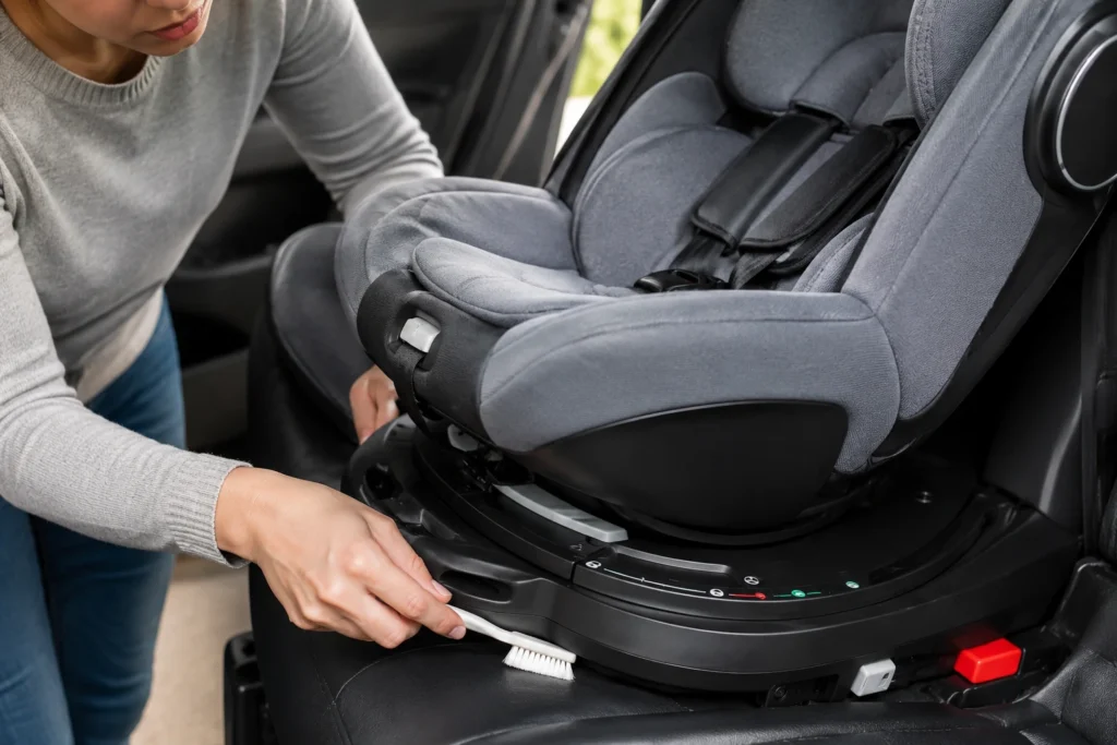 rotating car seat won't lock 2