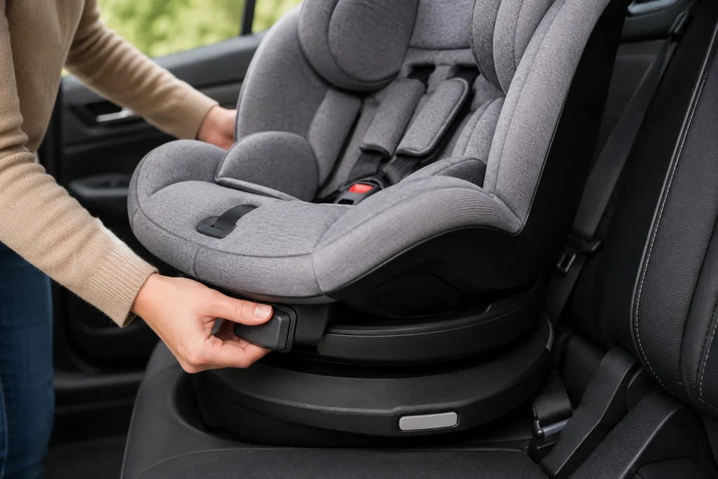 why is my rotating car seat stuck 2